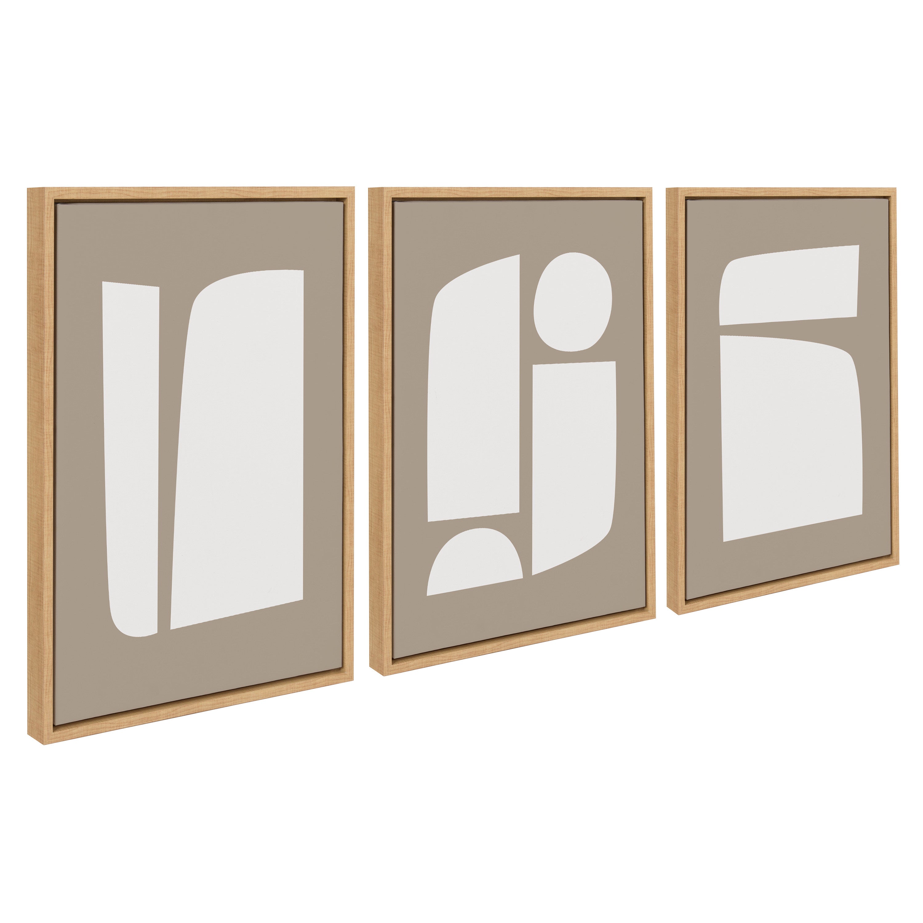 Art Set 3 Piece Set 18x24 Sylvie Natural 1