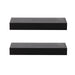 Floating Shelf 2 Piece 18 Inch Black 3