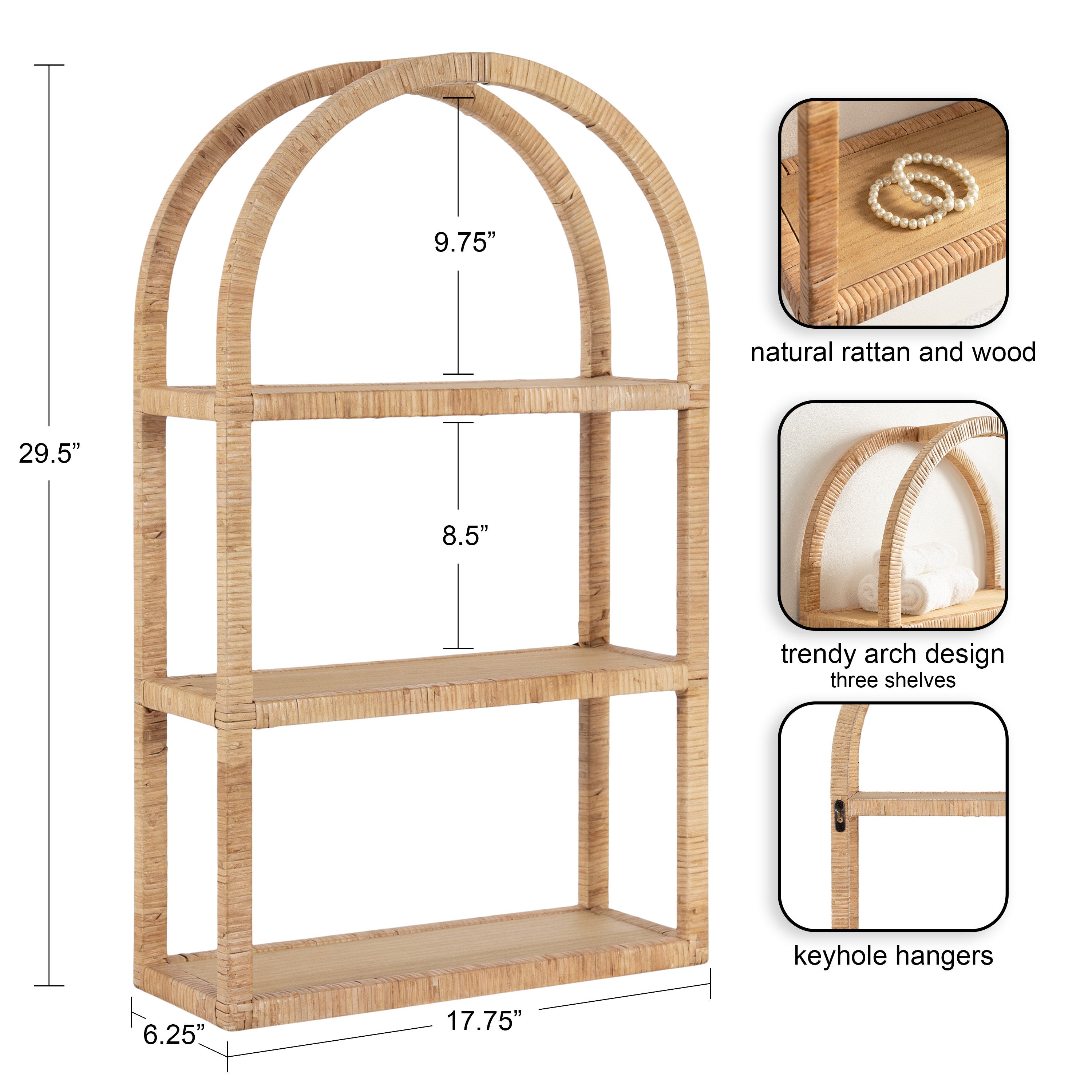 Accent Shelf 18x30 Natural 2