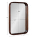 Rectangle Mirror Dark Brown 20x30 5