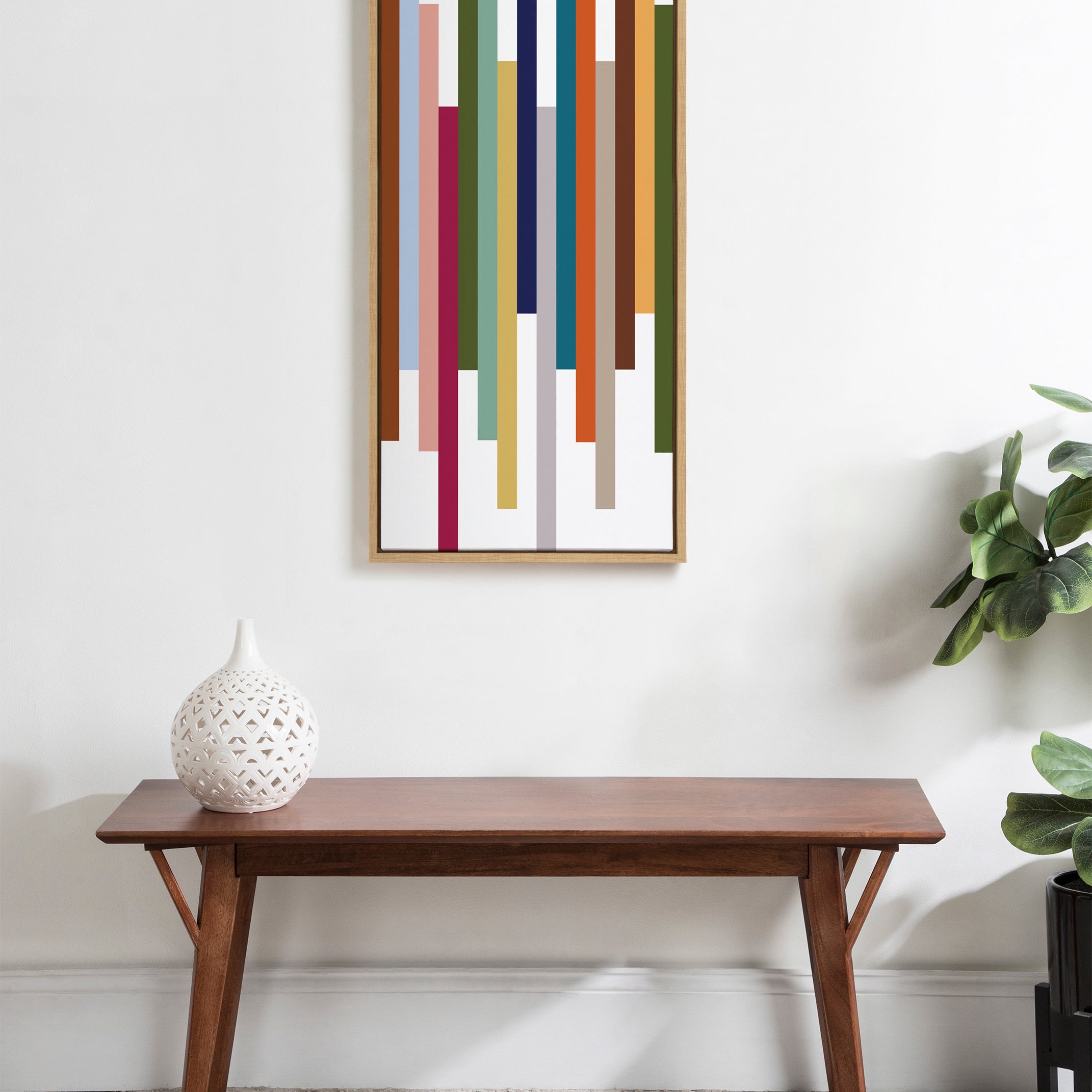 Framed Canvas 18x40 Sylvie Natural 6
