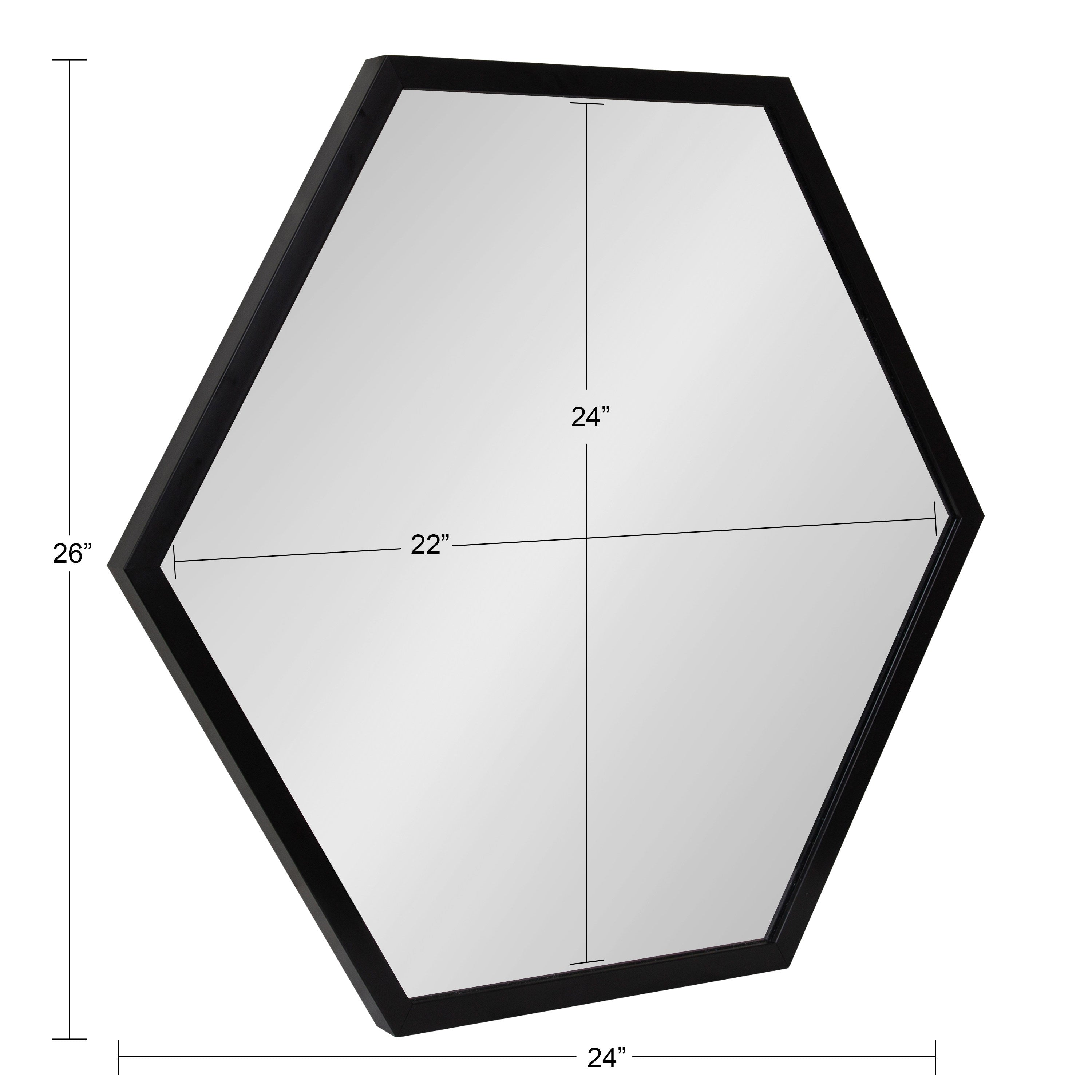 Laverty Framed Hexagon Wall Mirror