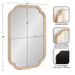 Scallop Mirror Natural Beige 24x36 2