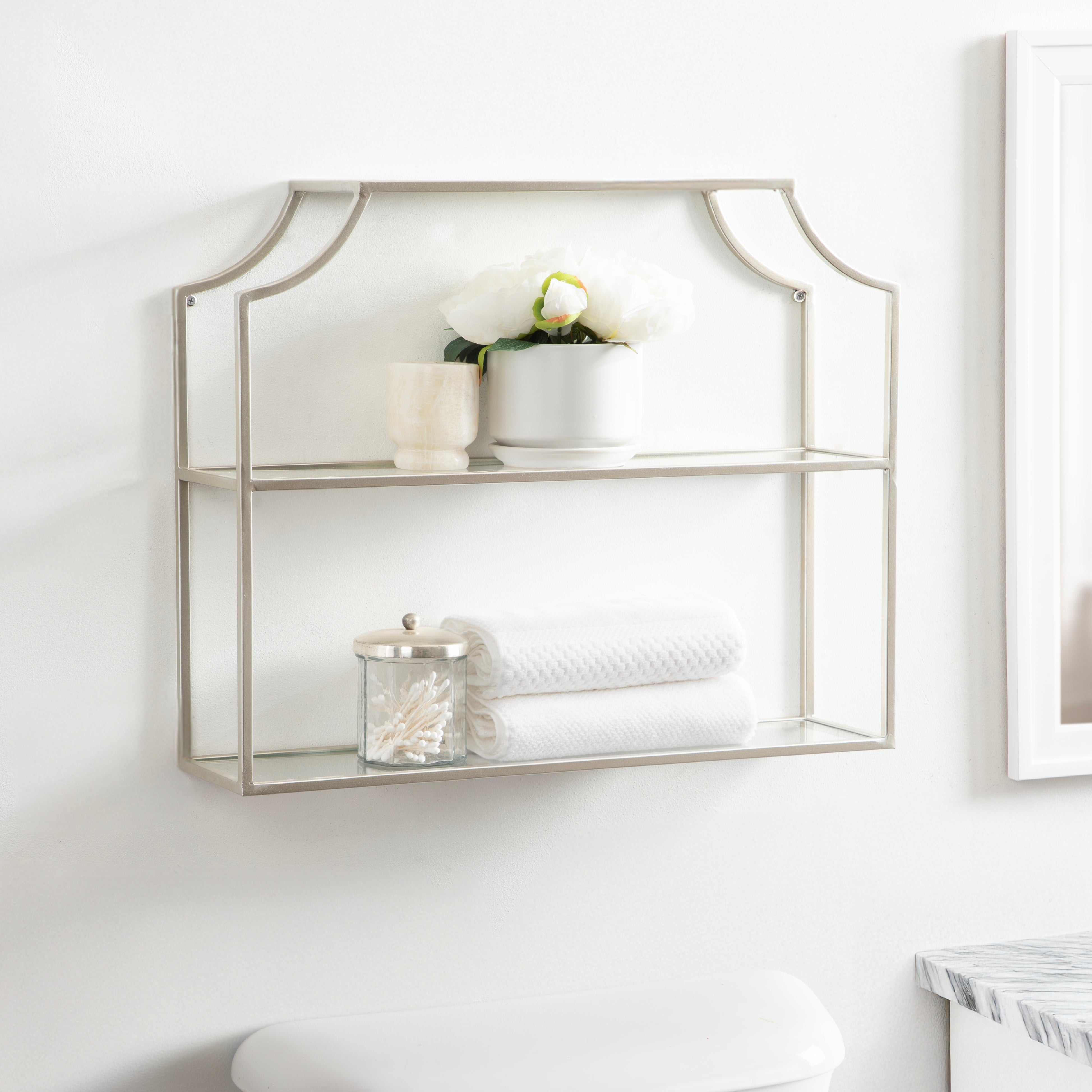 Accent Shelf Silver 24x20 6