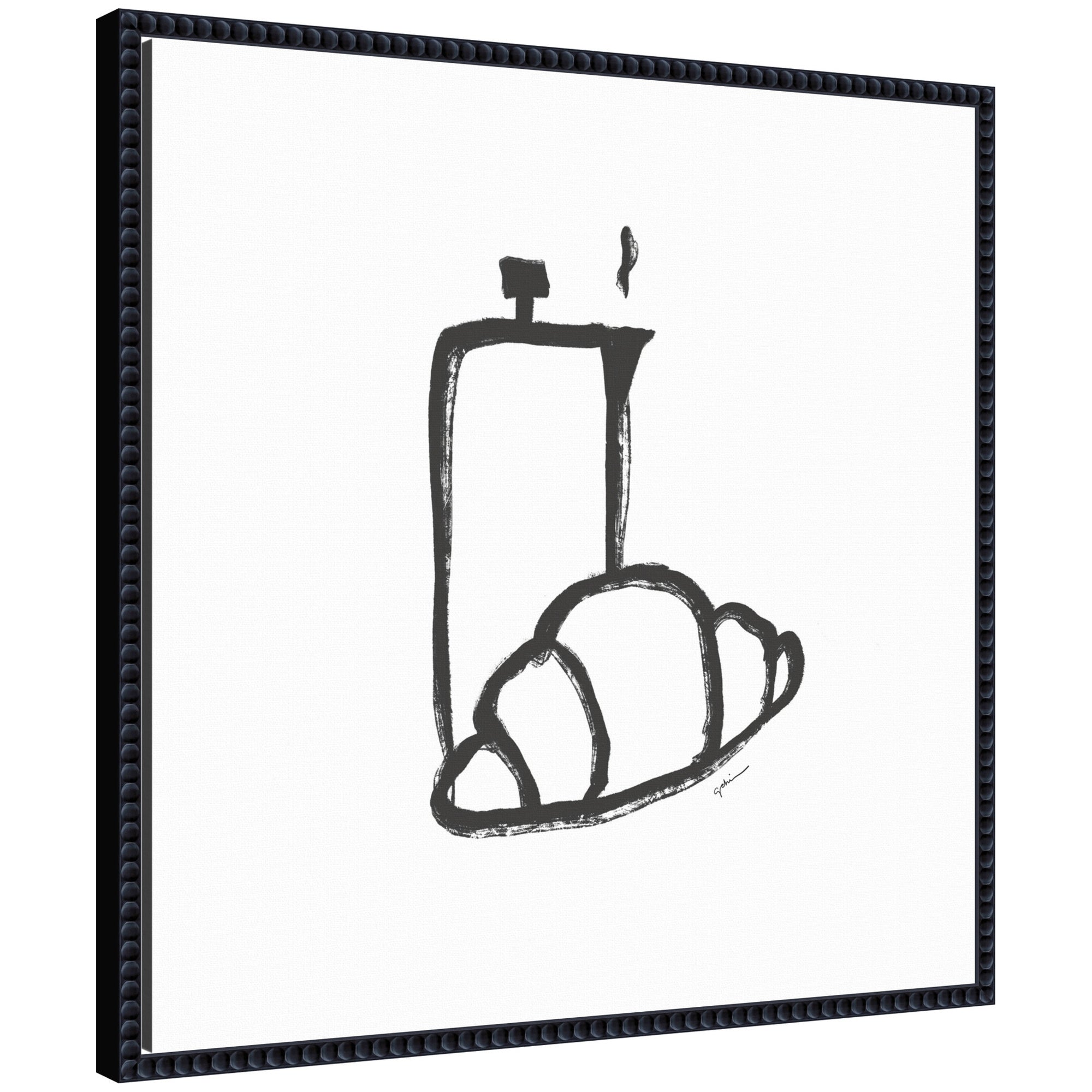 Breakfast Club No. 2 by Gabrielly Guedes Framed Canvas Wall Art Print