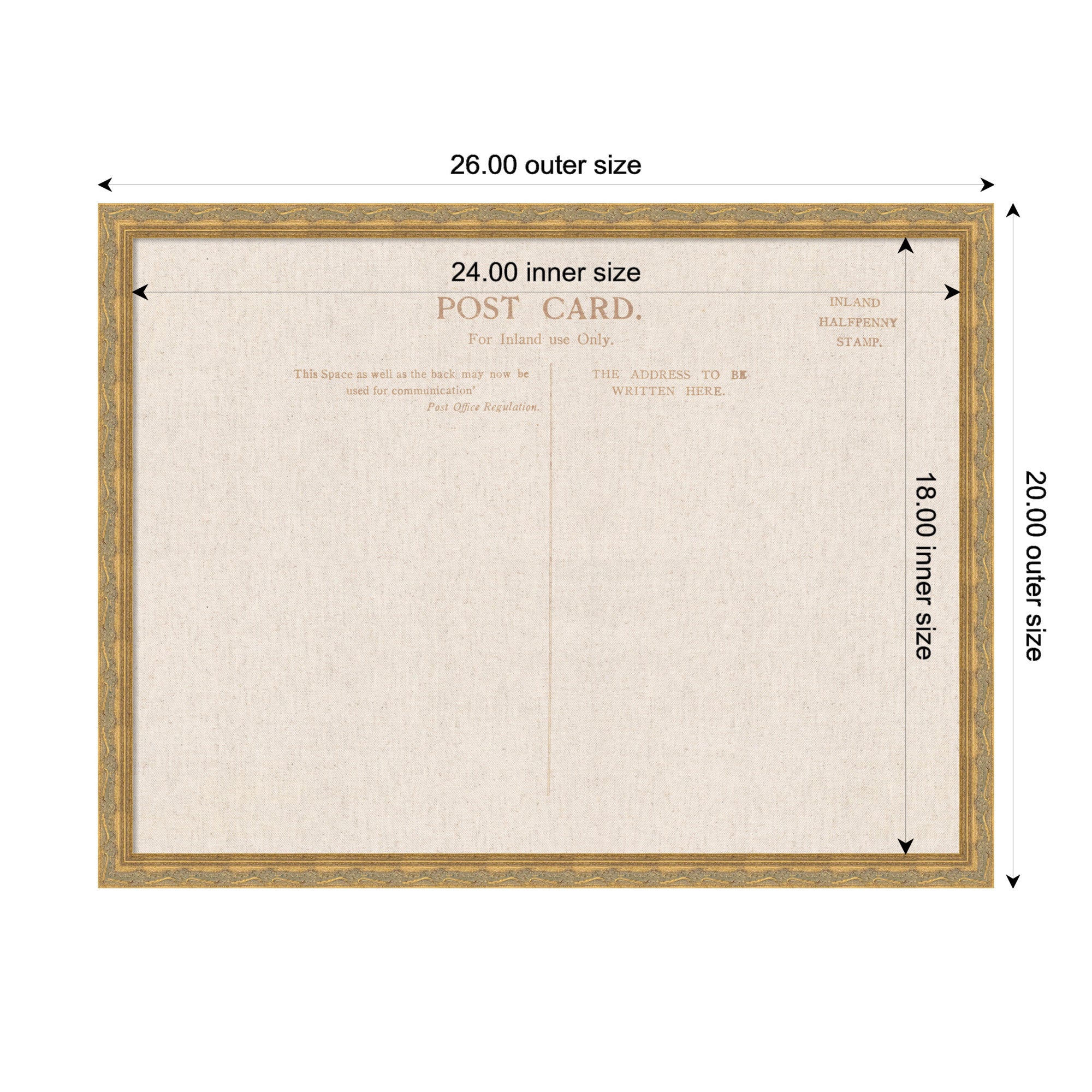 Pinboard Mila Dark Gold 26x20 2