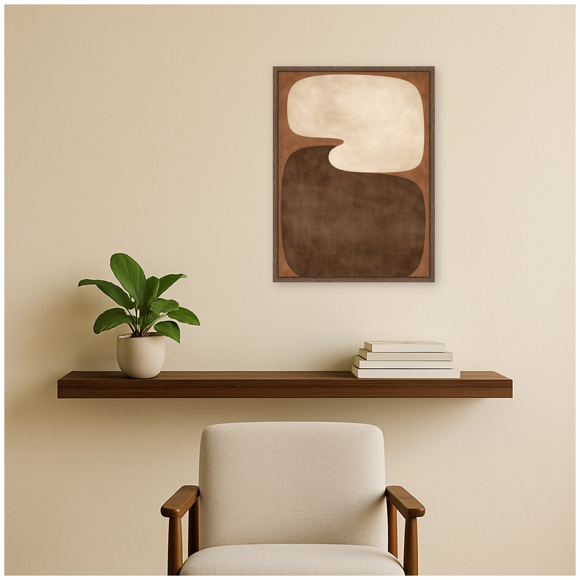 Framed Canvas 18x24 Sylvie Walnut 6