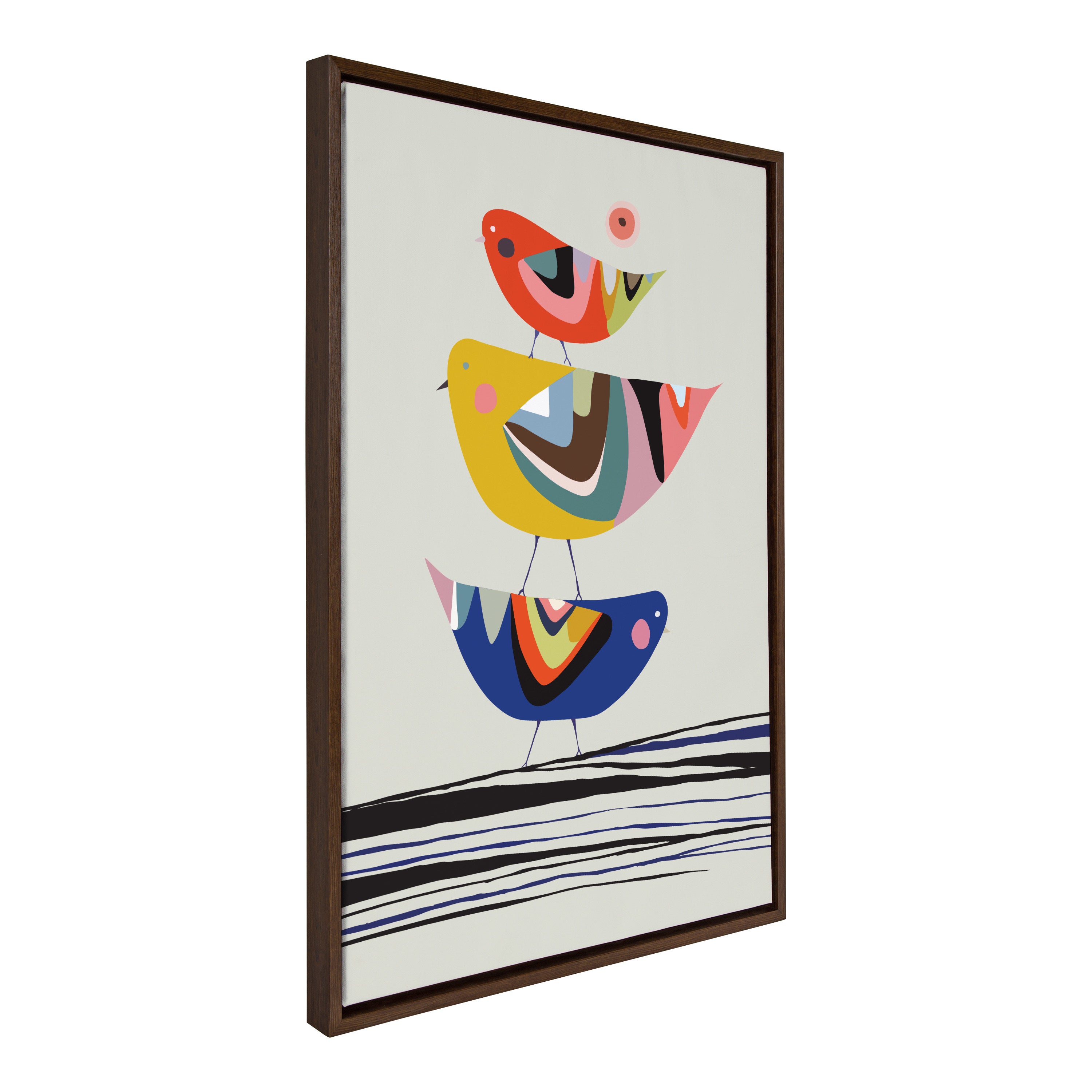 Framed Canvas Sylvie Walnut 23x33 1