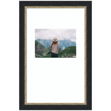 Wall Frame Belmont Black 10x16 matted to 5x7 1