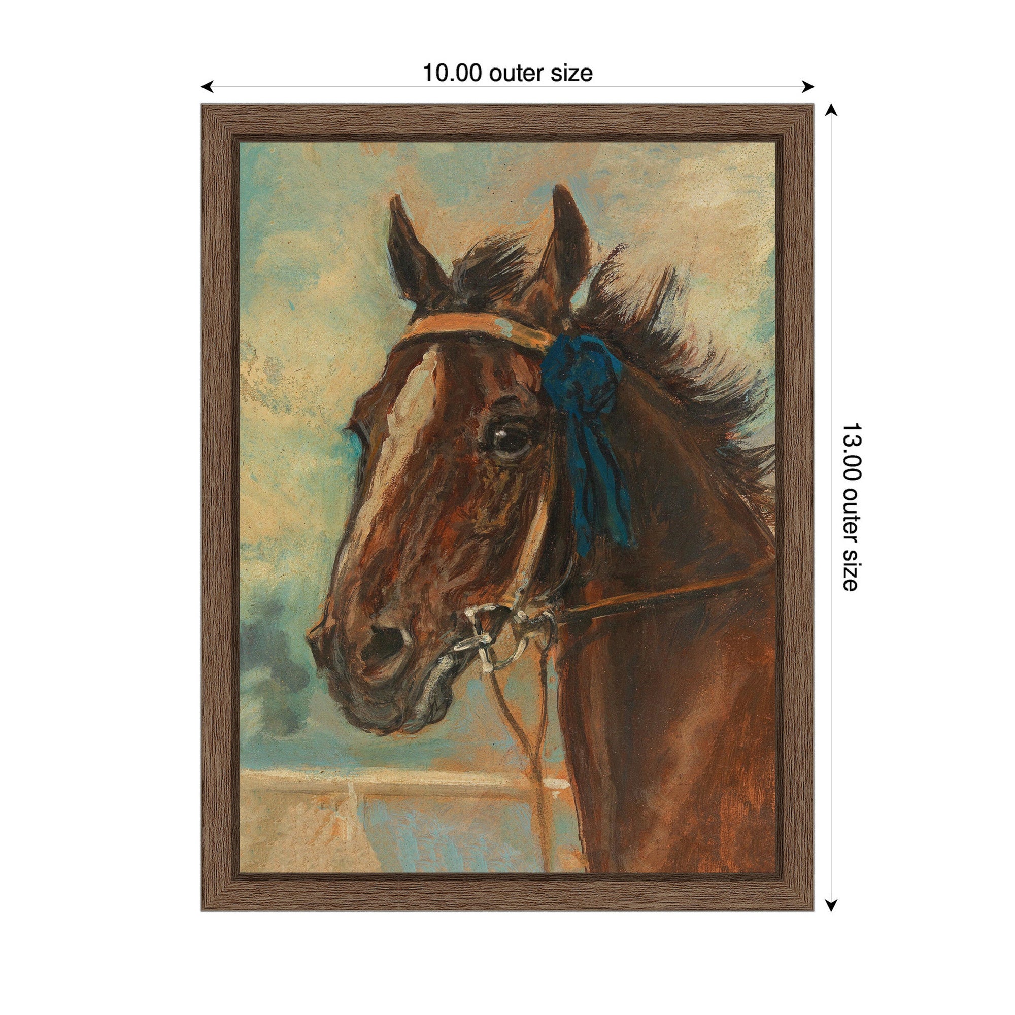 Framed Canvas 10x13 Sylvie Walnut 2
