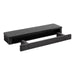 Floating Shelf Black 2 Piece 20" 4