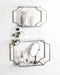 Accent Shelf Silver 2 Piece 18 inch 7