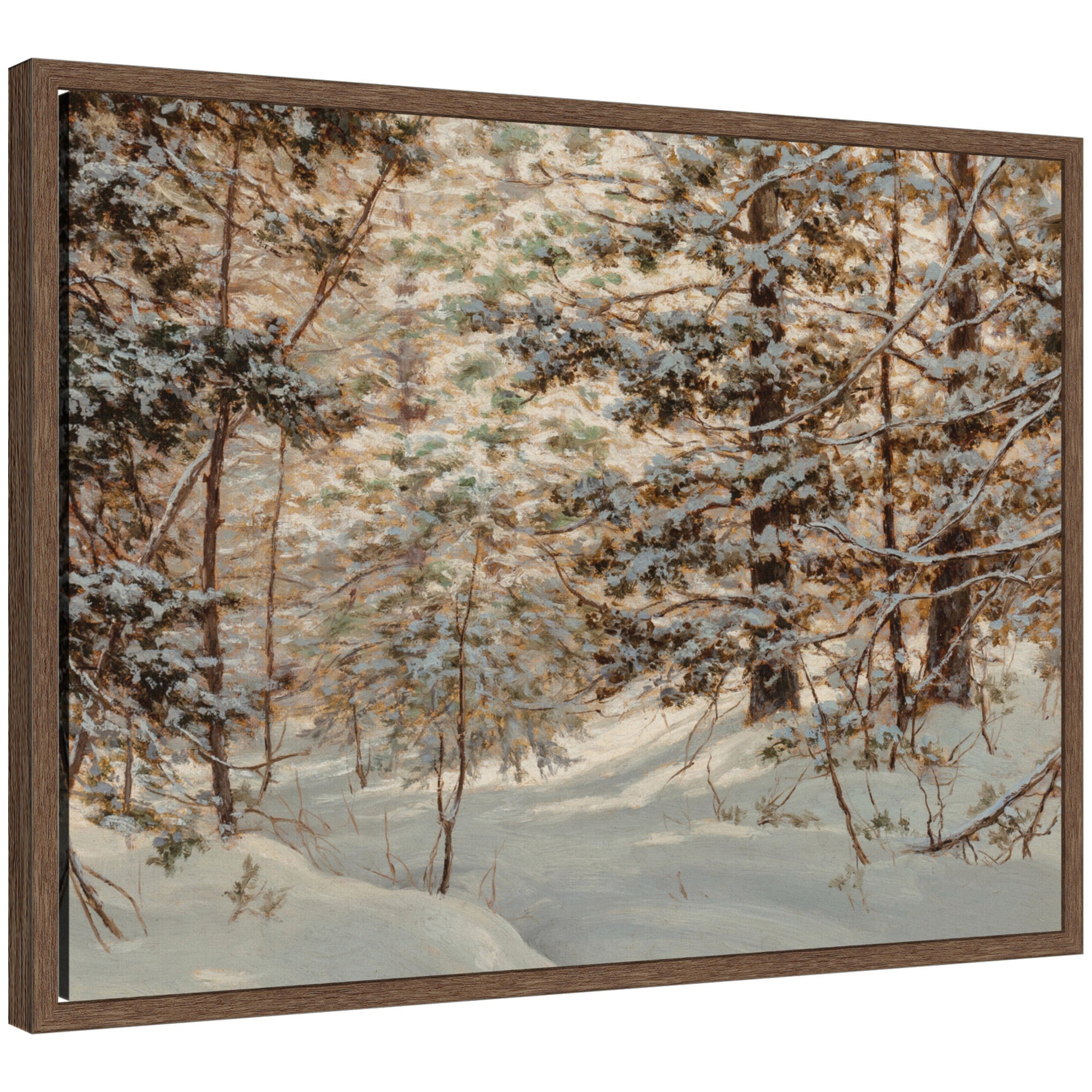 Framed Canvas Sylvie Walnut 24x18 1