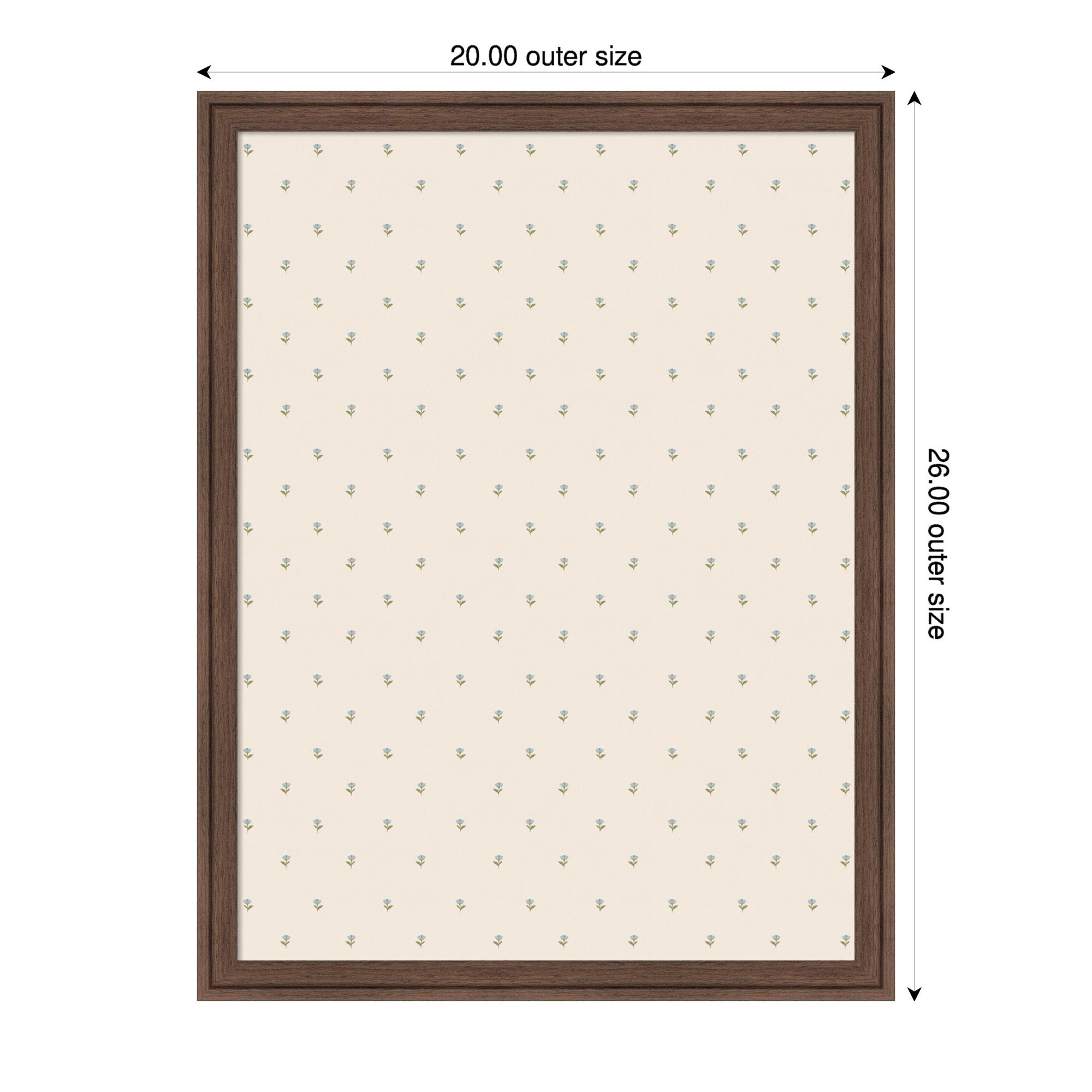 Pinboard 20x26 Florence Medium Brown 2