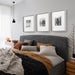 Wall Frame 16x20 matted to 8x10 Gray White 7