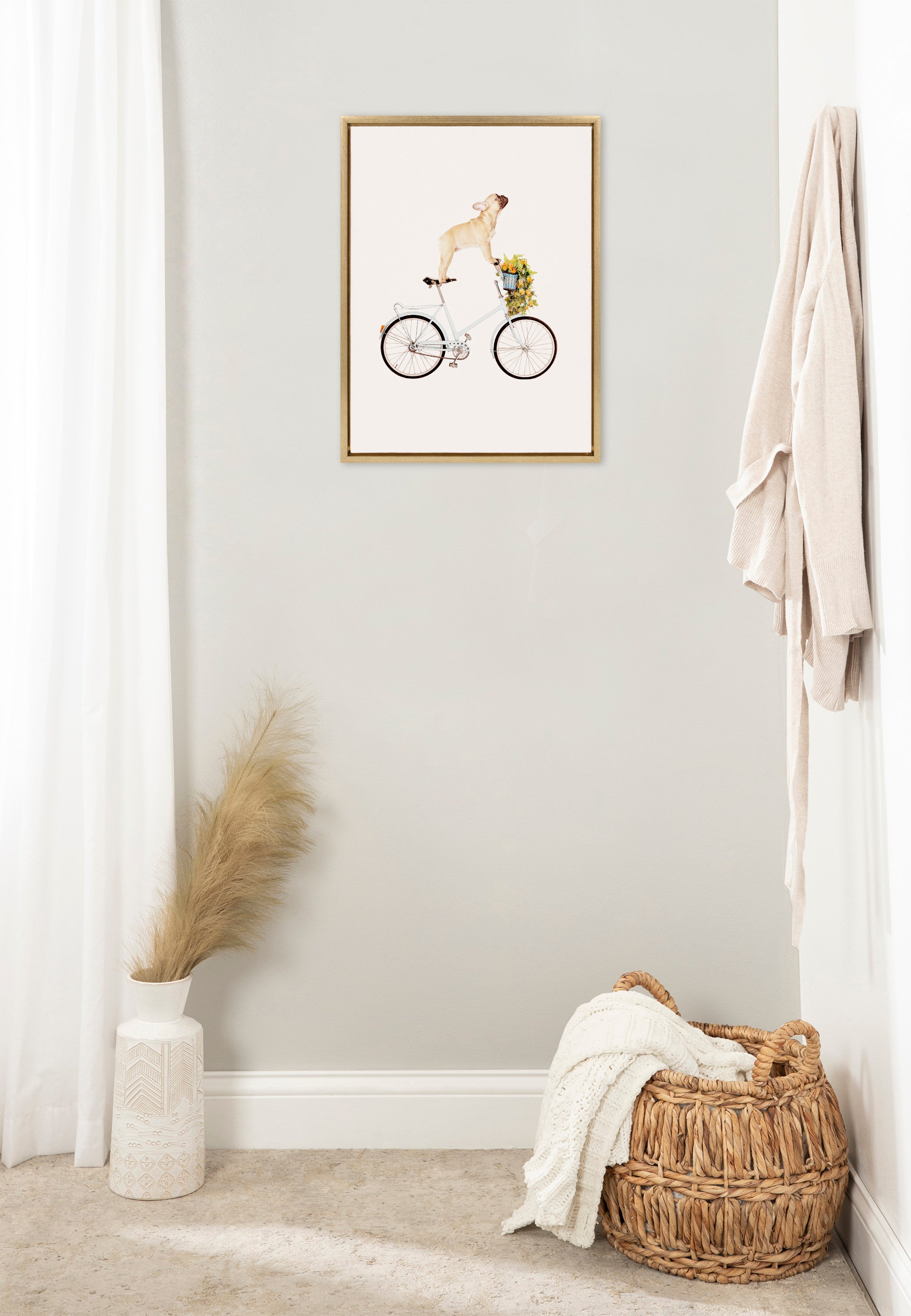 Framed Canvas Sylvie Bright Gold 18x24 5