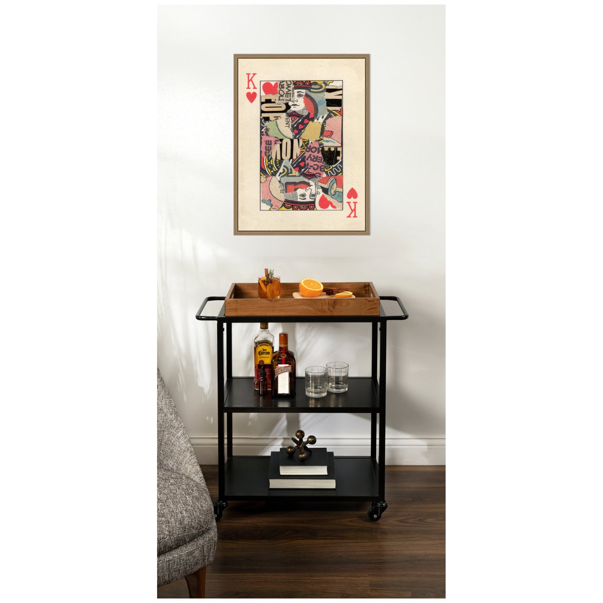 King for Now FC by Felicia Dadak Framed Canvas Wall Art Print
