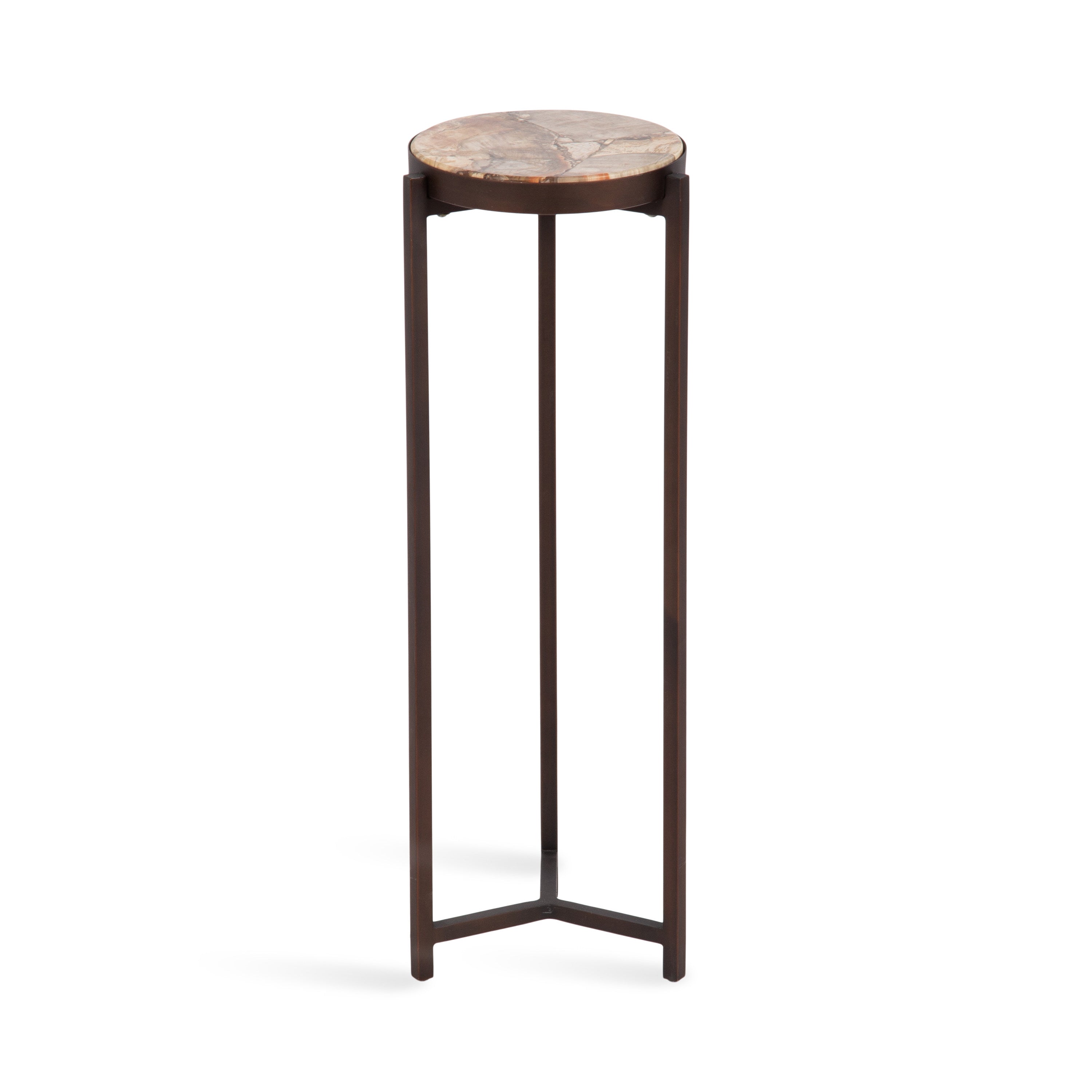 Drink Table Brown Bronze 9x9x23 1