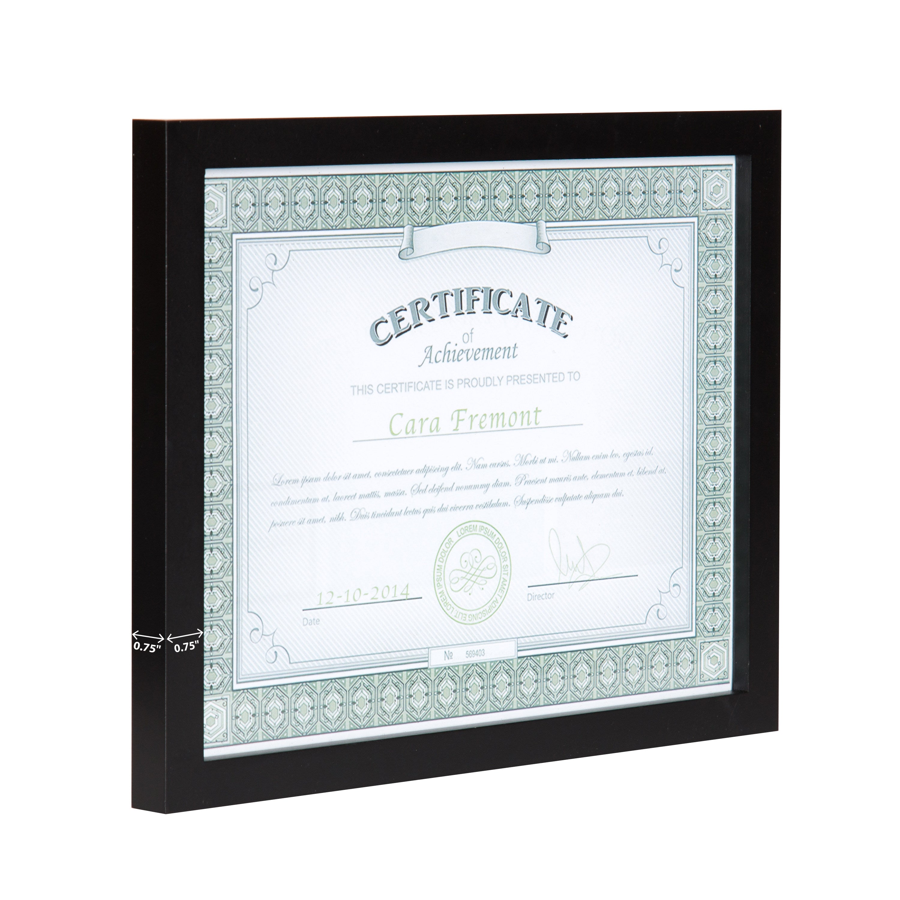 Gallery 8.5x11 Wood Document Frame, Set of 4
