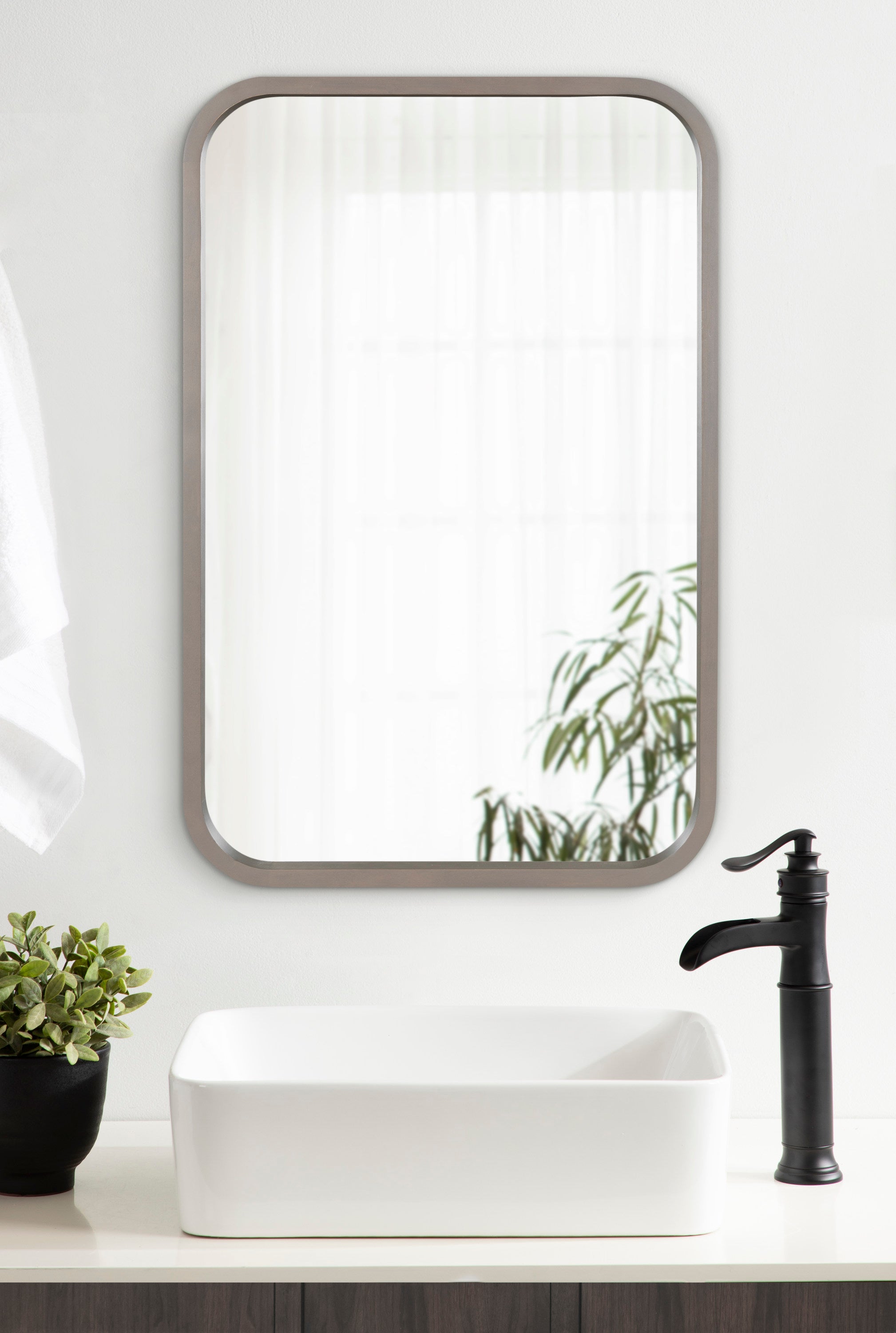 Rectangle Mirror Gray 20x30 6