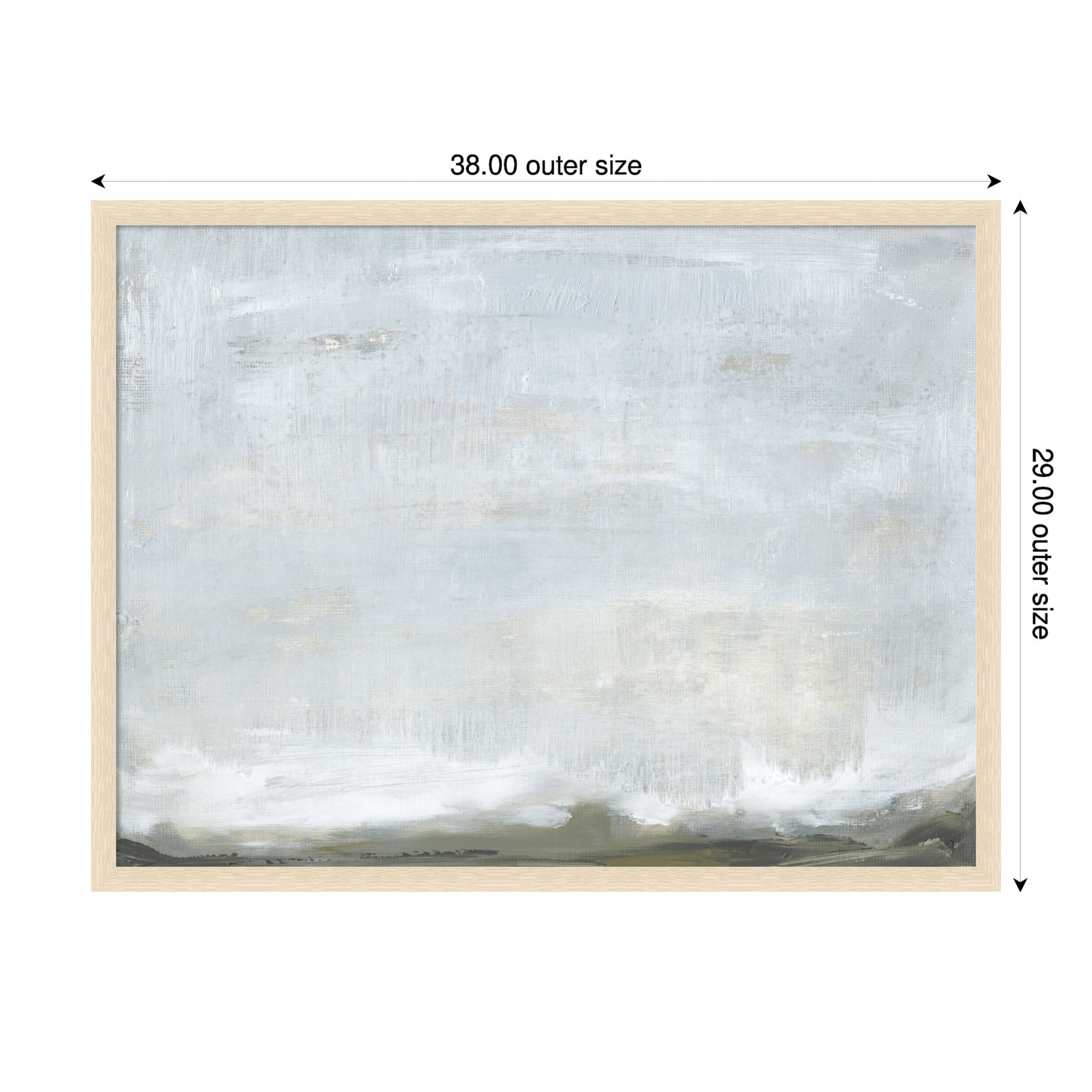 Mounted Canvas 38x29 Woodgrain Stripe Blonde 2