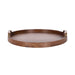 Single Tray 18" Diameter Walnut Brown Gold 5
