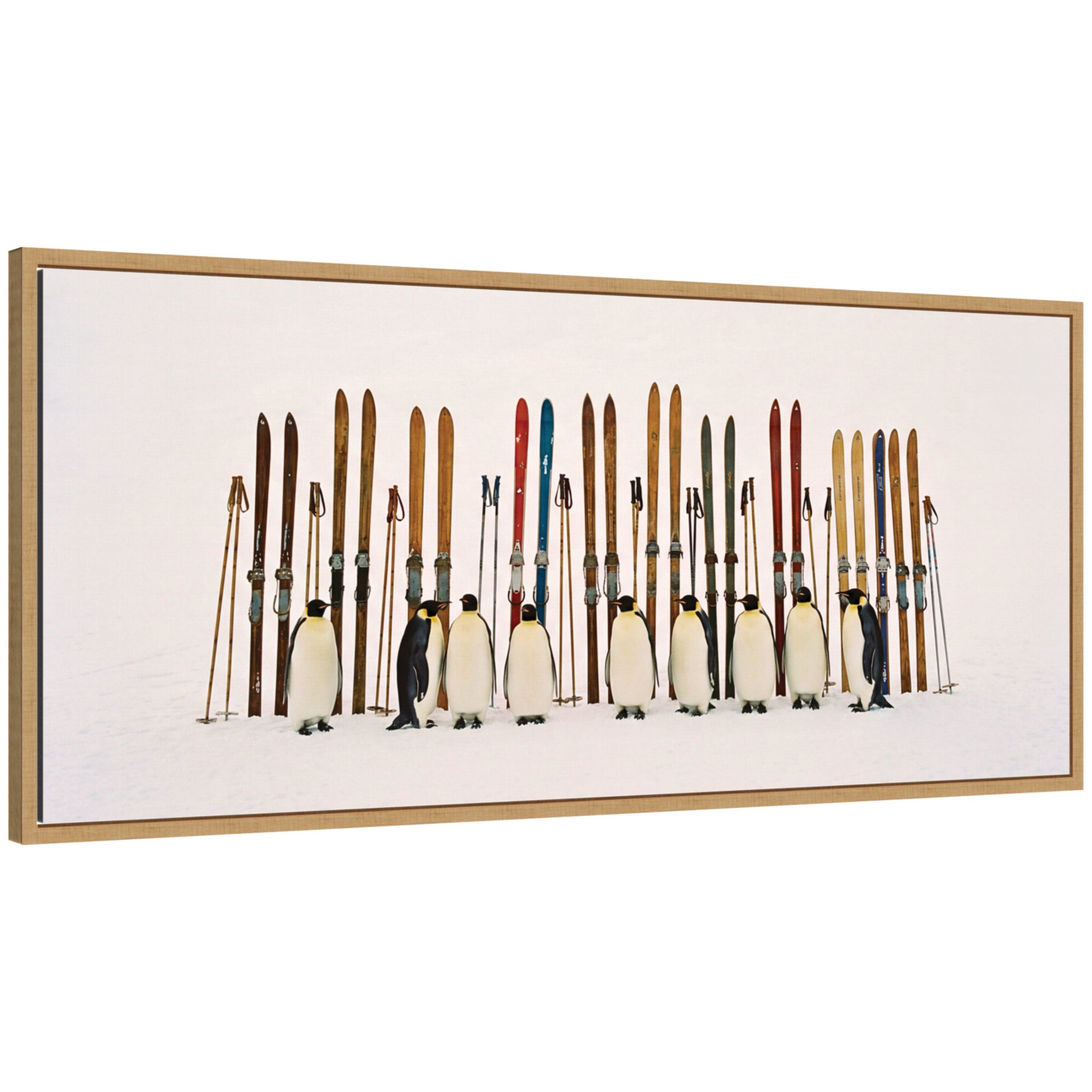 Framed Canvas Sylvie Natural 40x18 1
