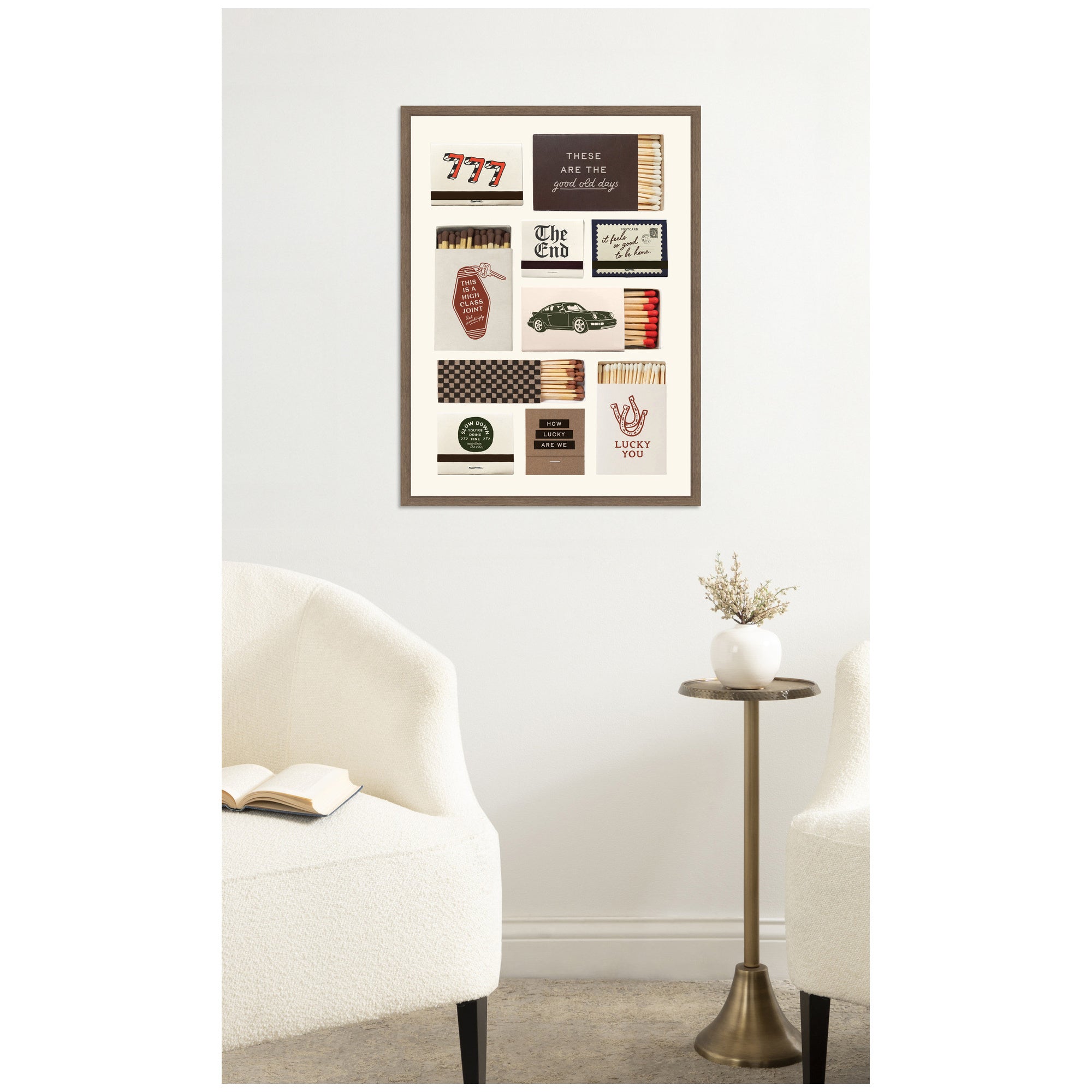 Framed Canvas 18x24 Sylvie Walnut 7