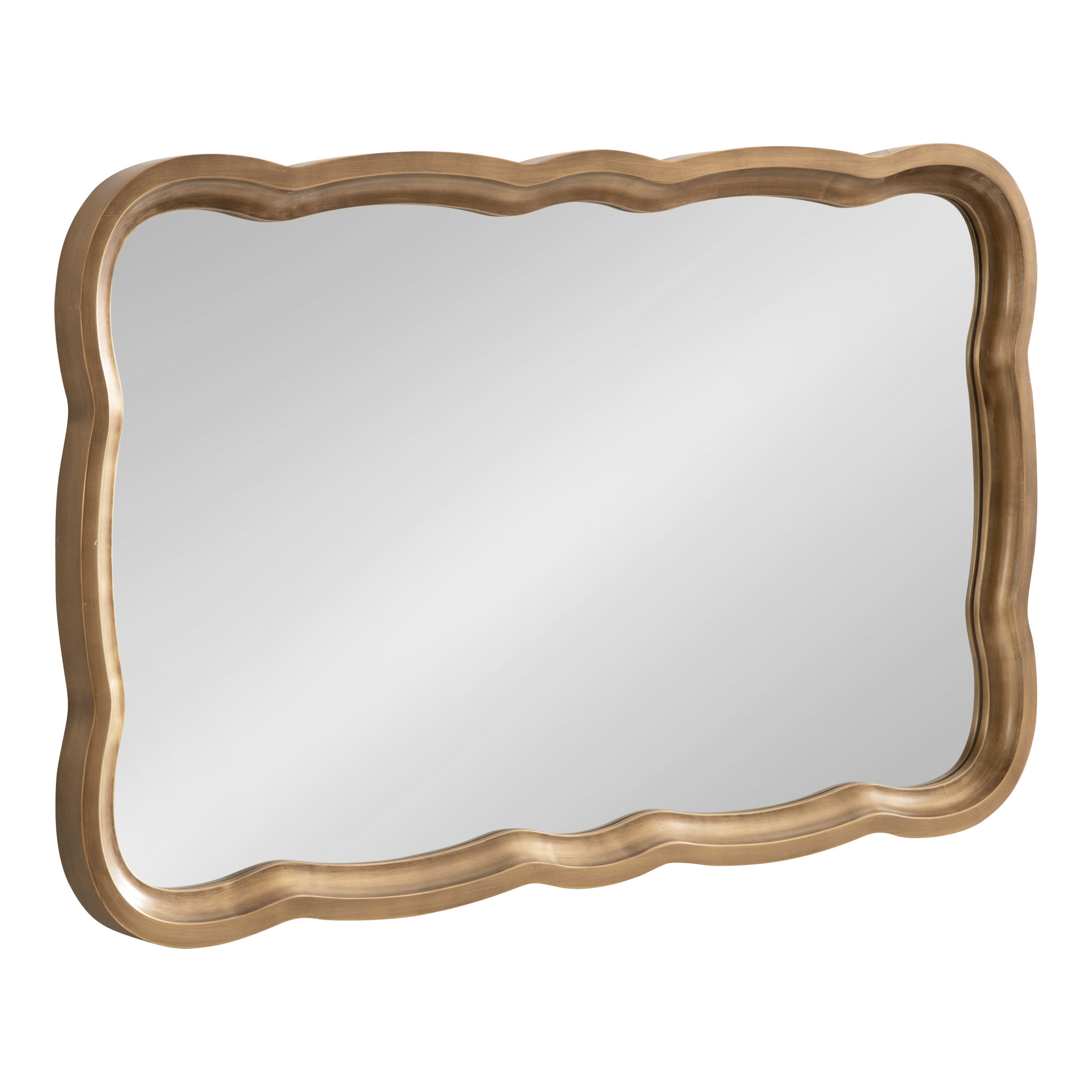 Scallop Mirror Gold 24x38 6