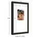 Wall Frame Belmont Black 10x18 matted to 5x7 2
