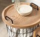 Nesting Table Rustic Brown Black 2 piece 6