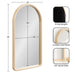 Arch Mirror Natural 20x36 2