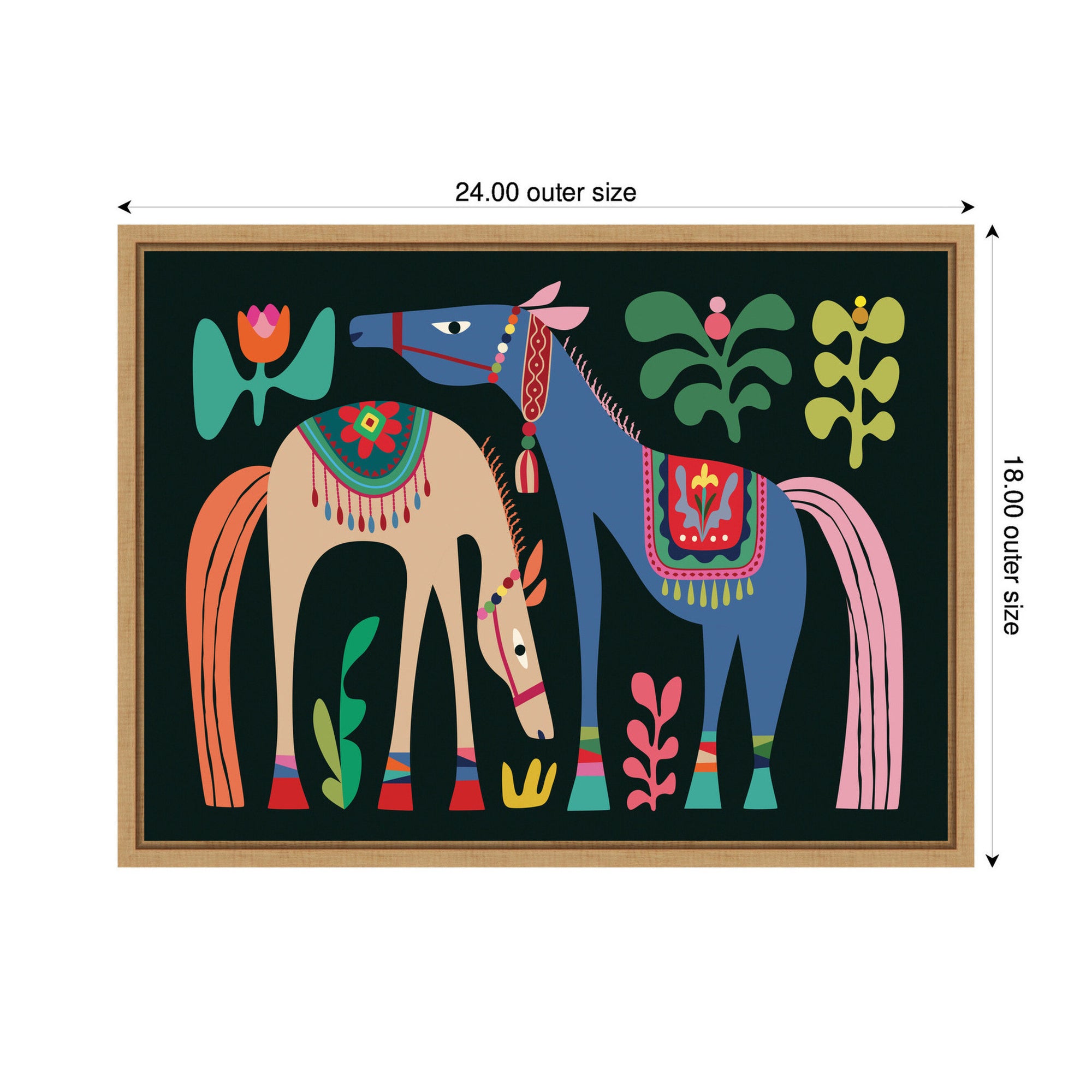 Framed Canvas 24x18 Sylvie Natural 2