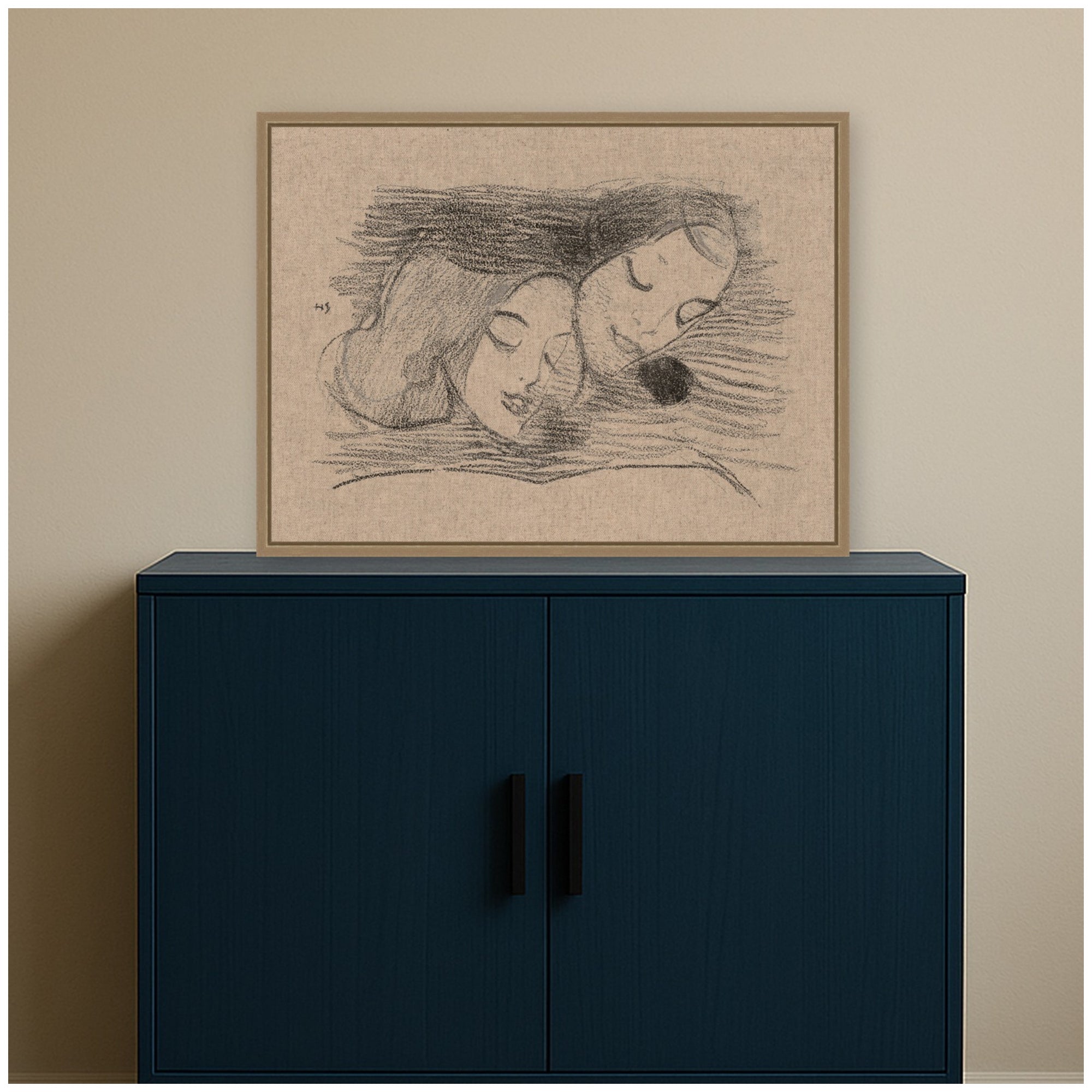 Framed Canvas 24x18 Sylvie Dark Gold 7