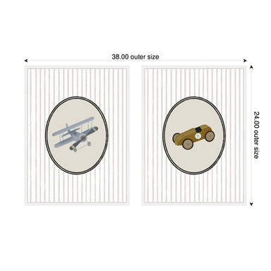 Art Set Sylvie White 2 Piece Set 18x24 2