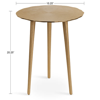 Side Table Gold 15x15x20 2