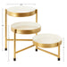 Tabletop Planter White Gold 7x7x10 3