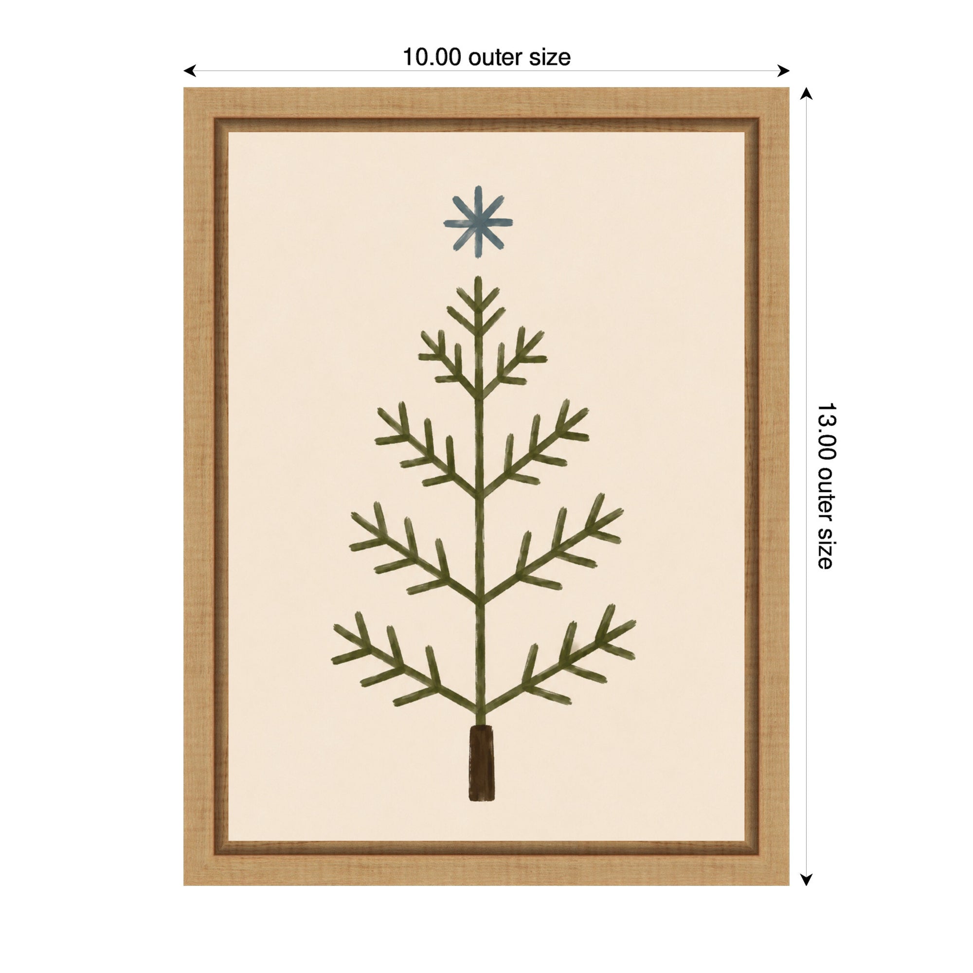 Framed Canvas Sylvie Natural 10x13 2