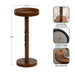 Drink Table Rustic Brown 10x10x22 2