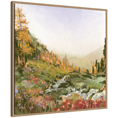 Framed Canvas 30x30 Sylvie Beaded Rustic Natural 1