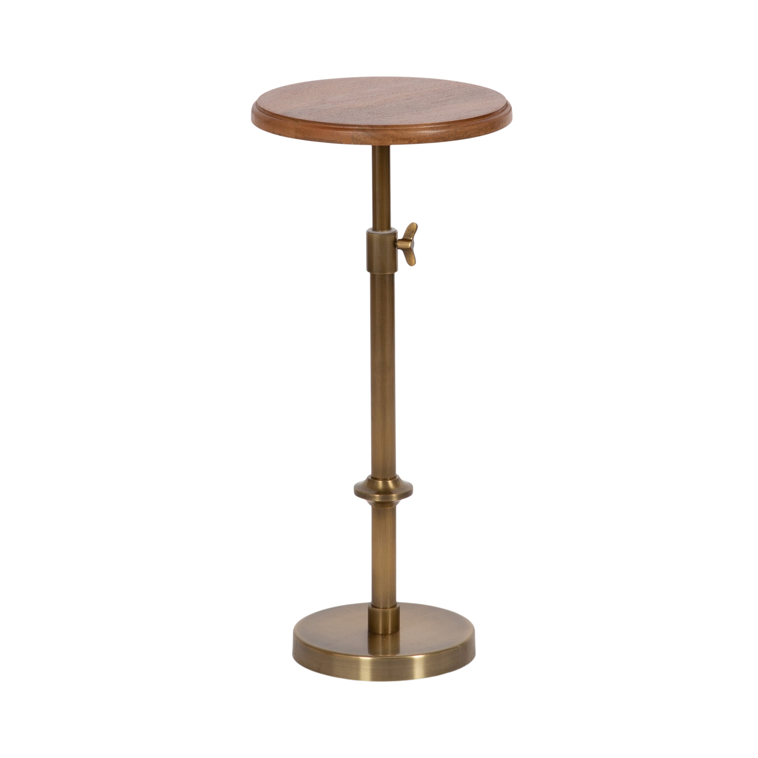 Drink Table Walnut Brown Gold 10x10x30 1