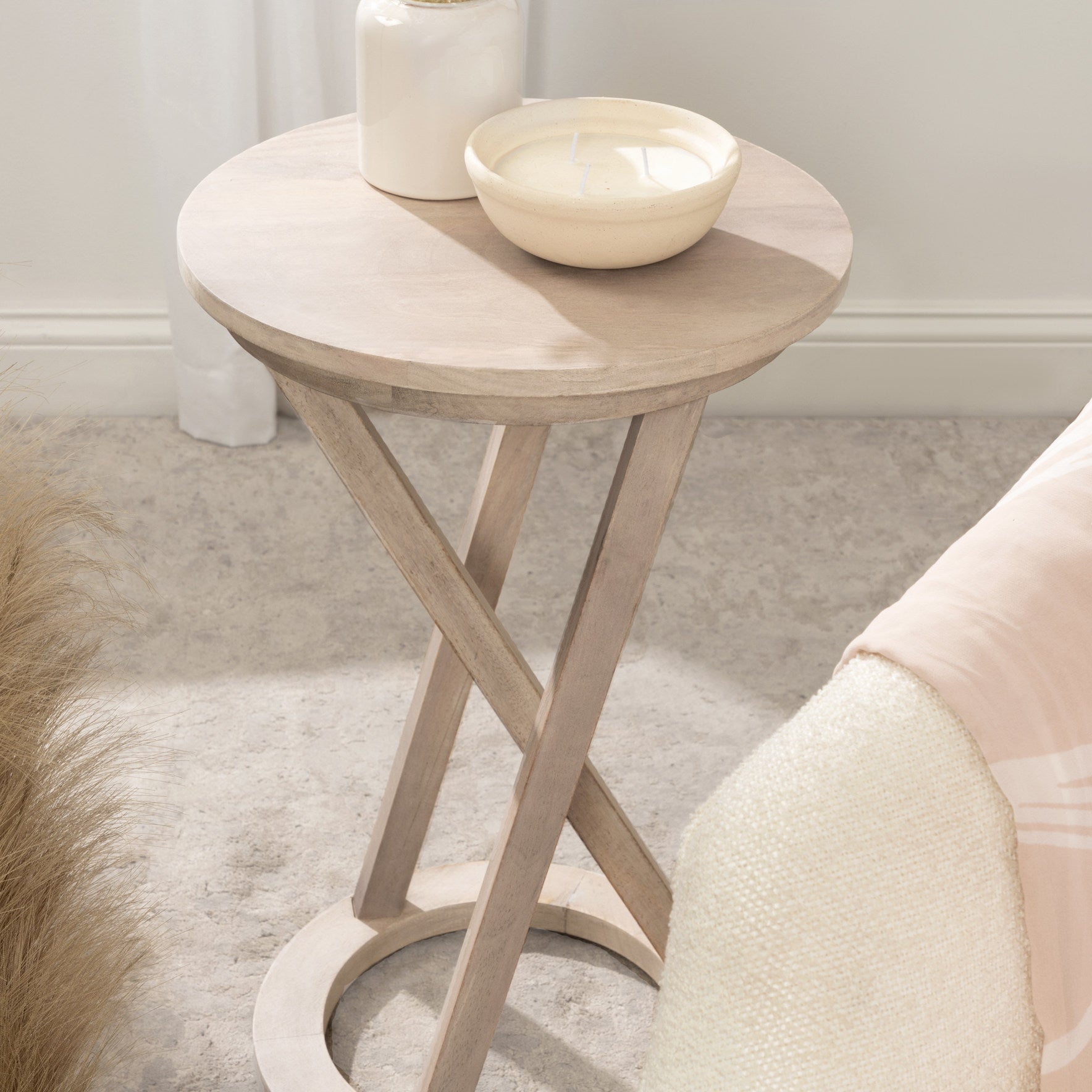Side Table 15x15x23 White 7
