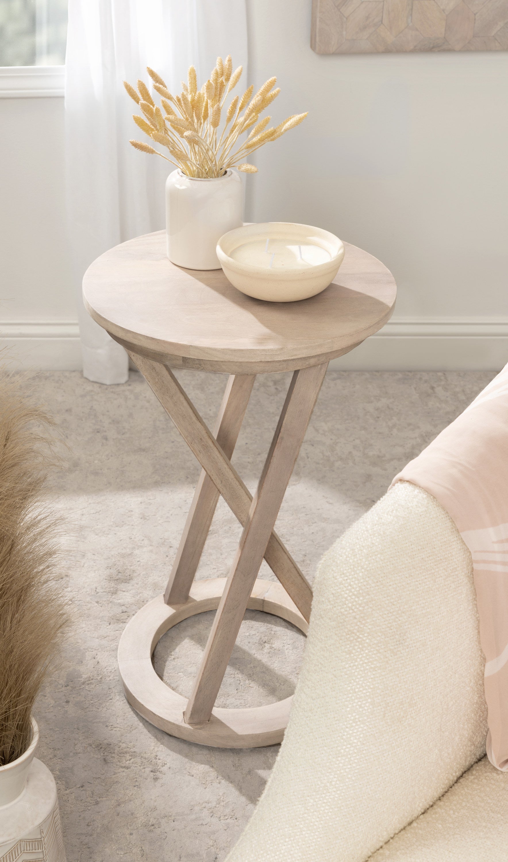 Side Table 15x15x23 White 7