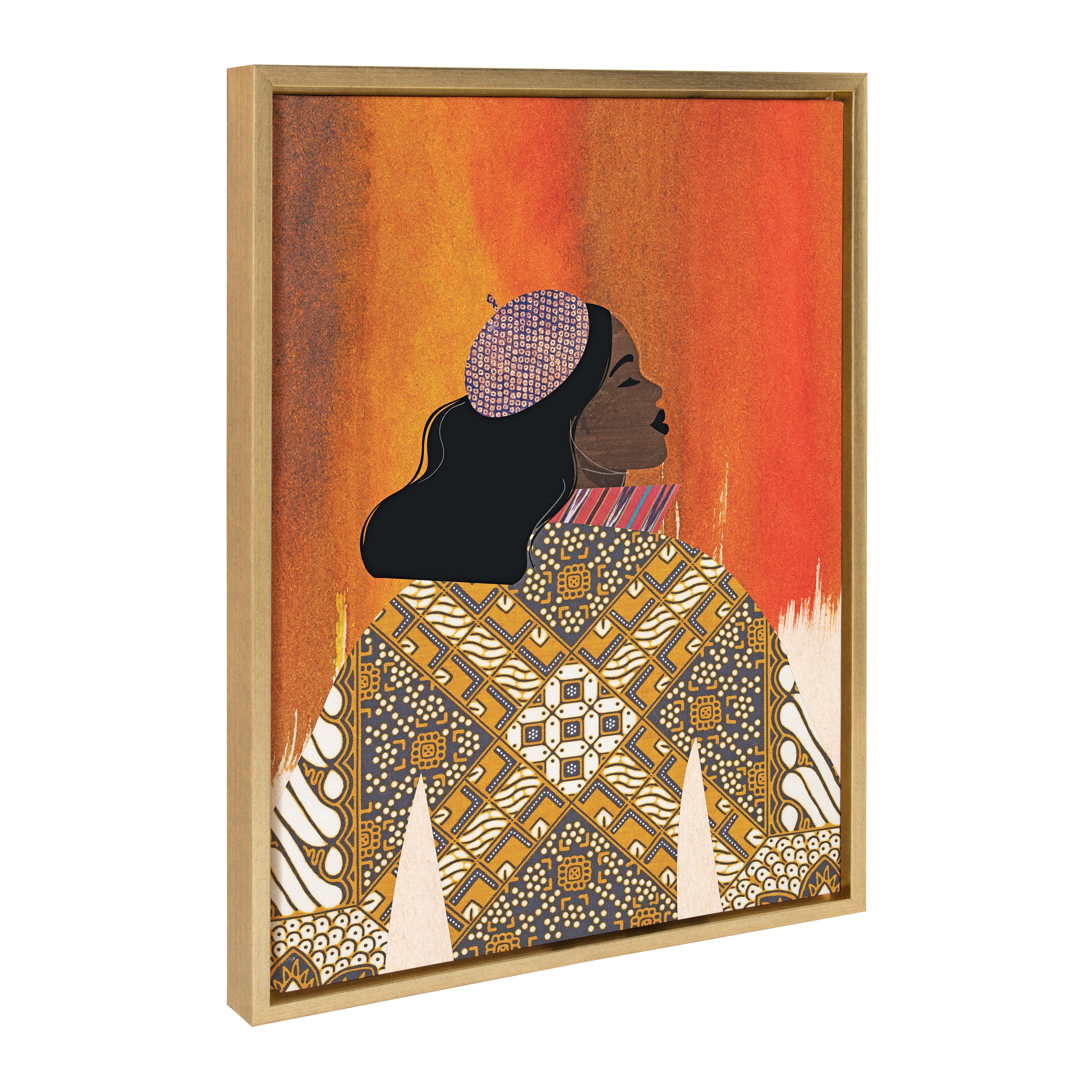Sylvie Girlie Girl Framed Canvas by Nikki Chu