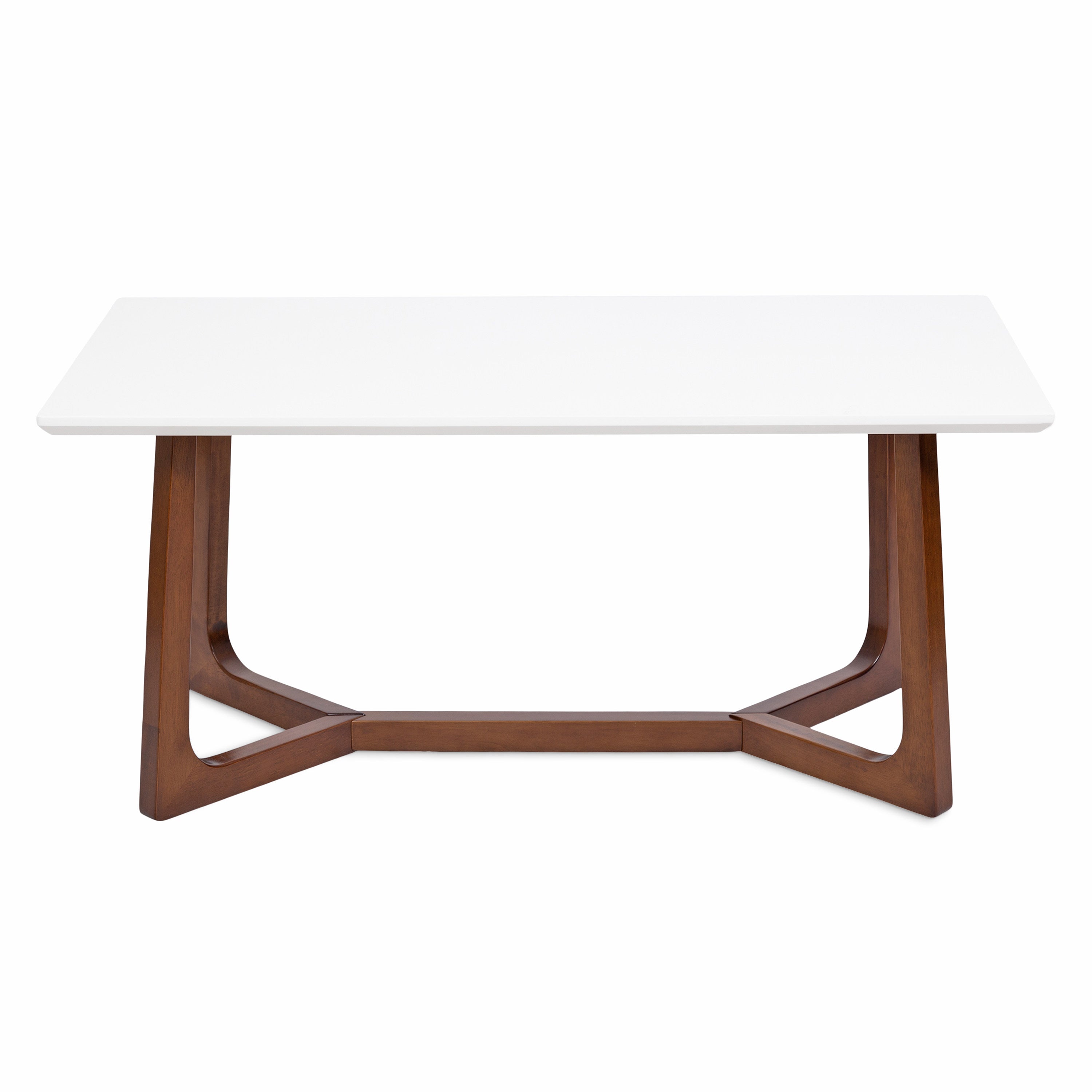 Coffee Table White Walnut Brown 44x22x20 5