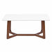 Coffee Table White Walnut Brown 44x22x20 5