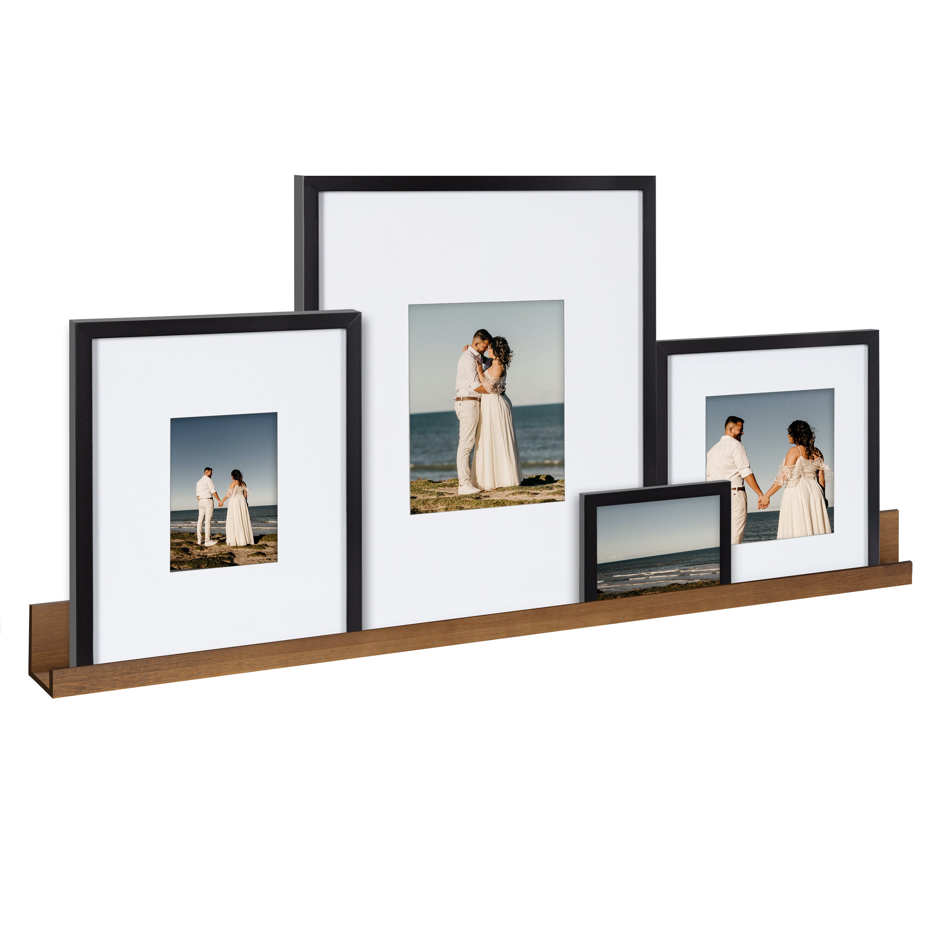 Frame Box Set Rustic Brown Black 5 Piece 2