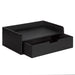 Floating Side Table Black 18x12x7 4