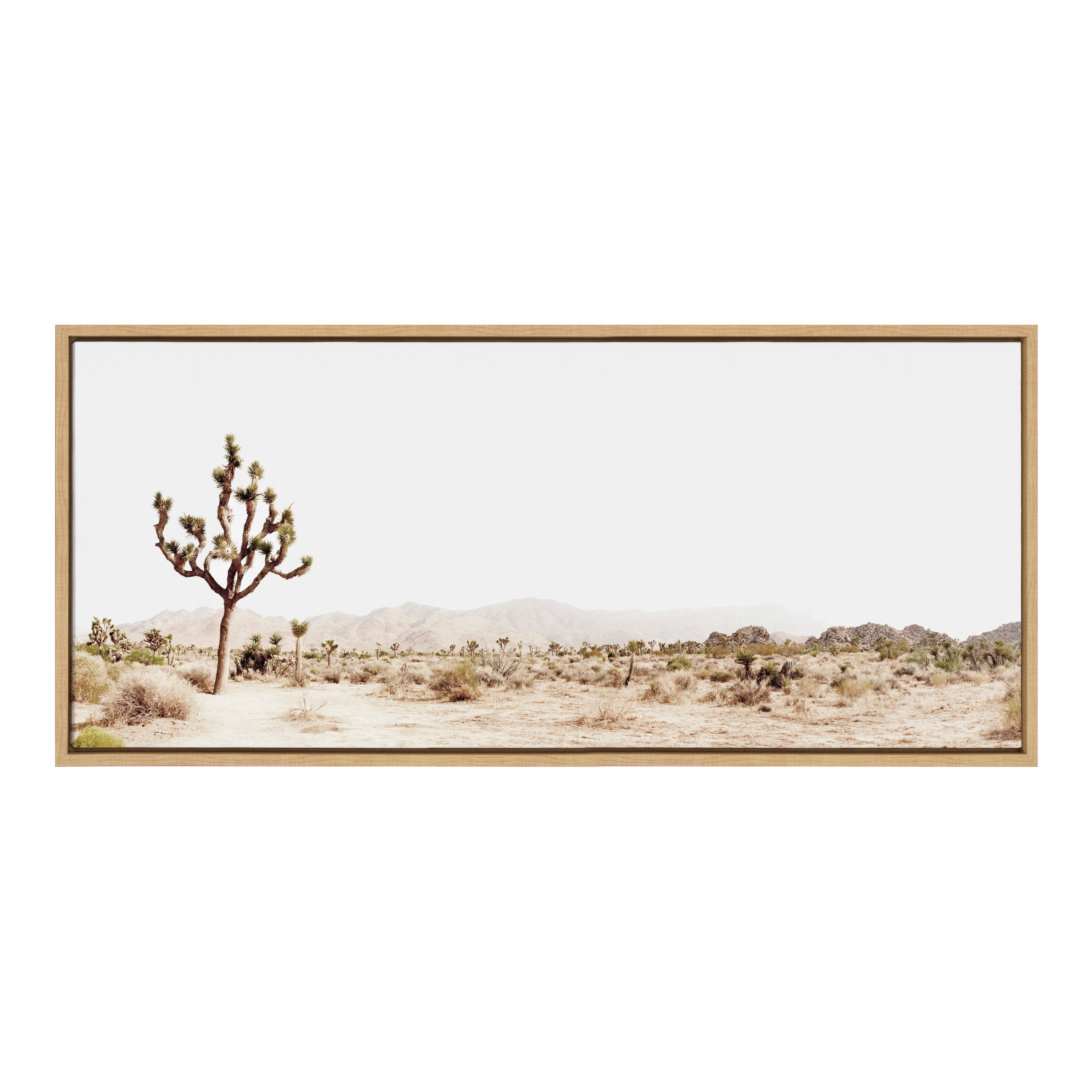 Framed Canvas Sylvie Natural 18x40 1
