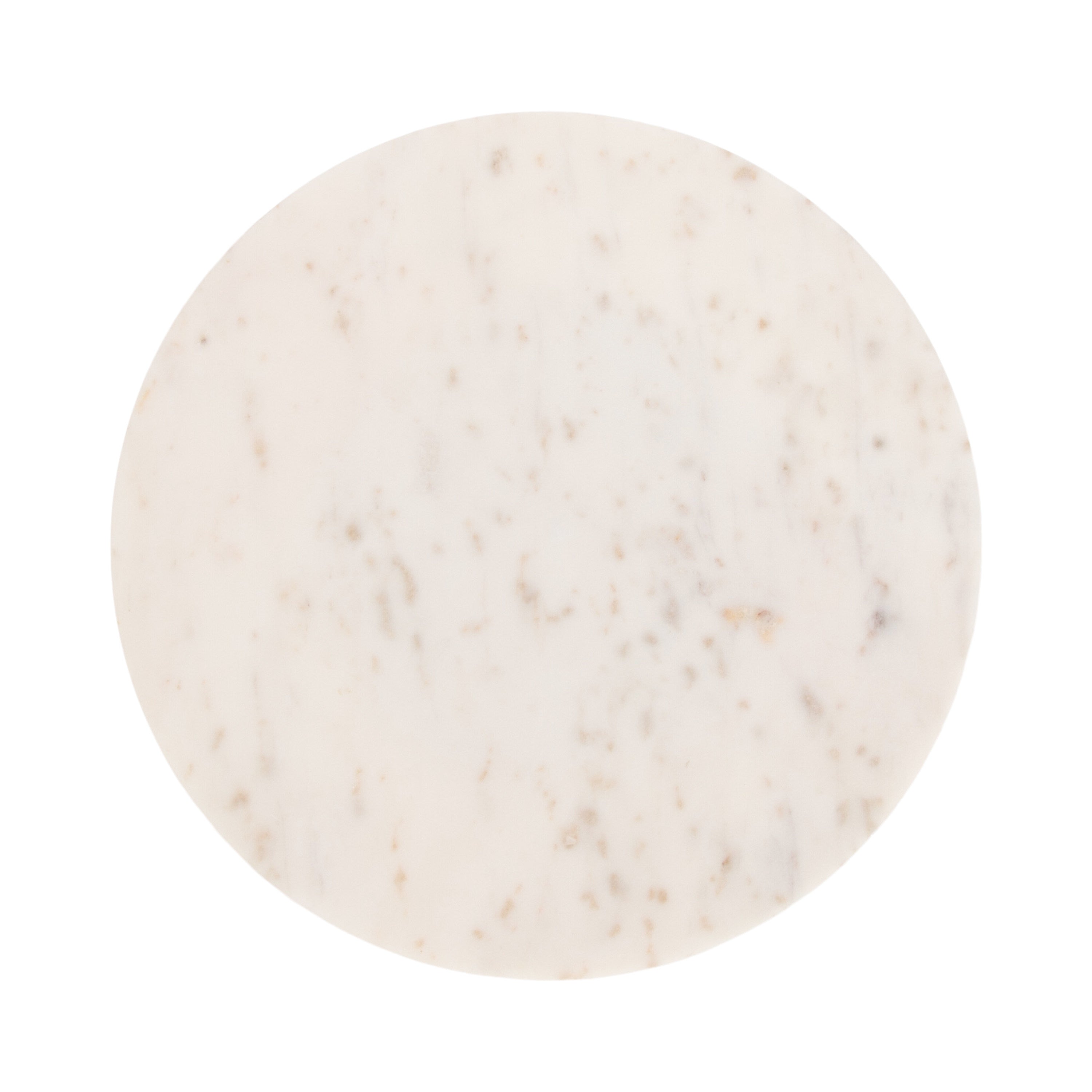 Side Table White Natural Beige 14x14x24 4